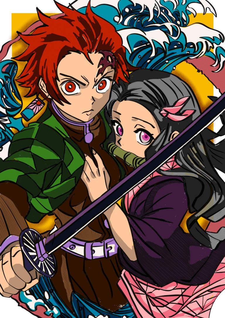 Tanjiro & Nezuko - Demon Slayer Poster