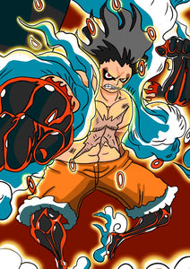 Luffy 4th gear Snake Man - One Piece Poster