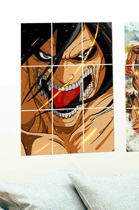 Eren Yeager Attack On Titan - Anime Block Kit Posters