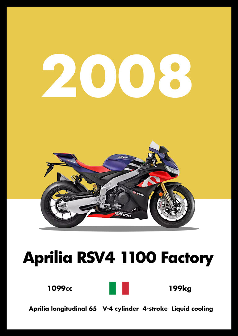 Aprilia RSV4 - Bike Poster