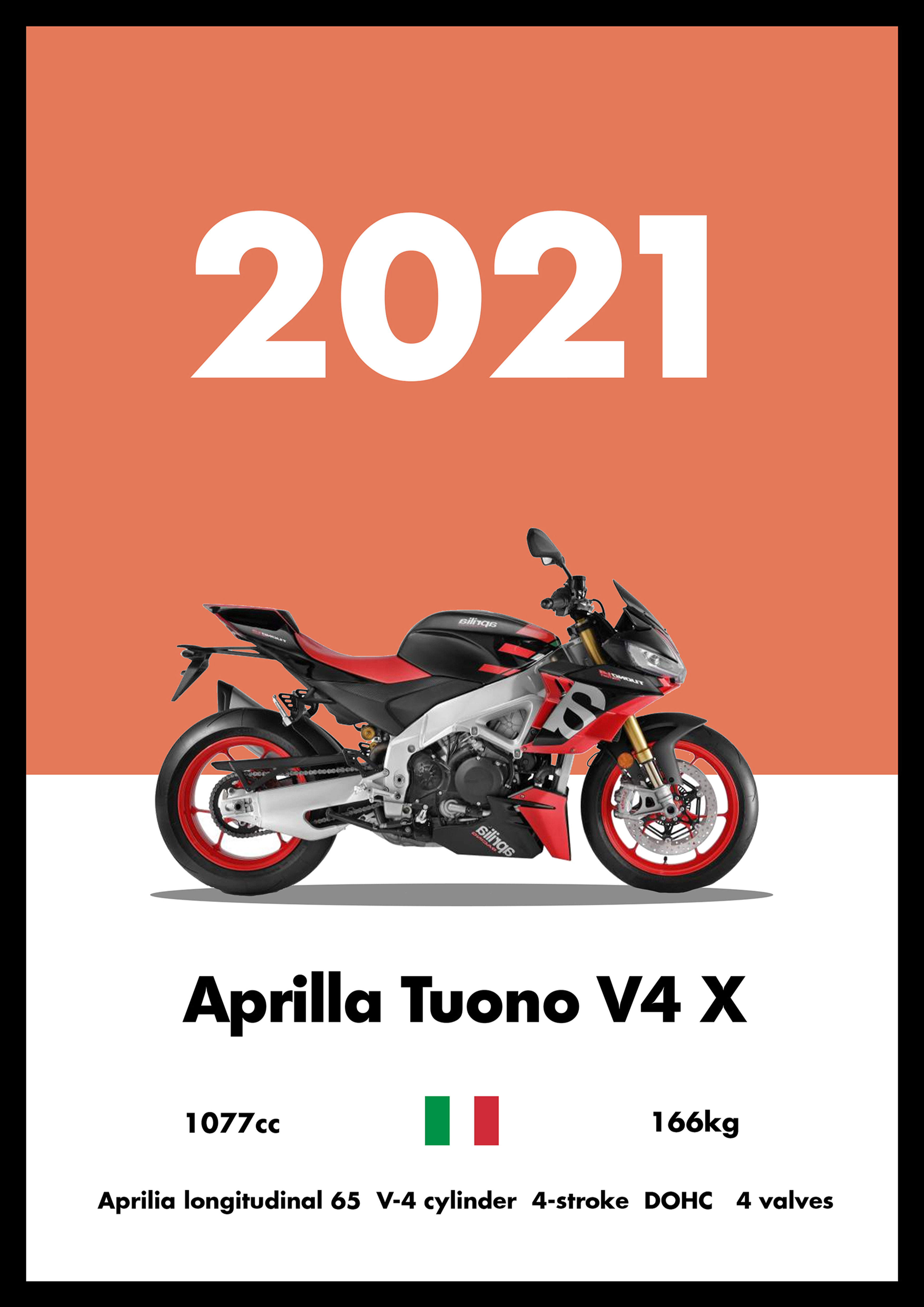 Aprilia Tuono V4 X - Bike Poster