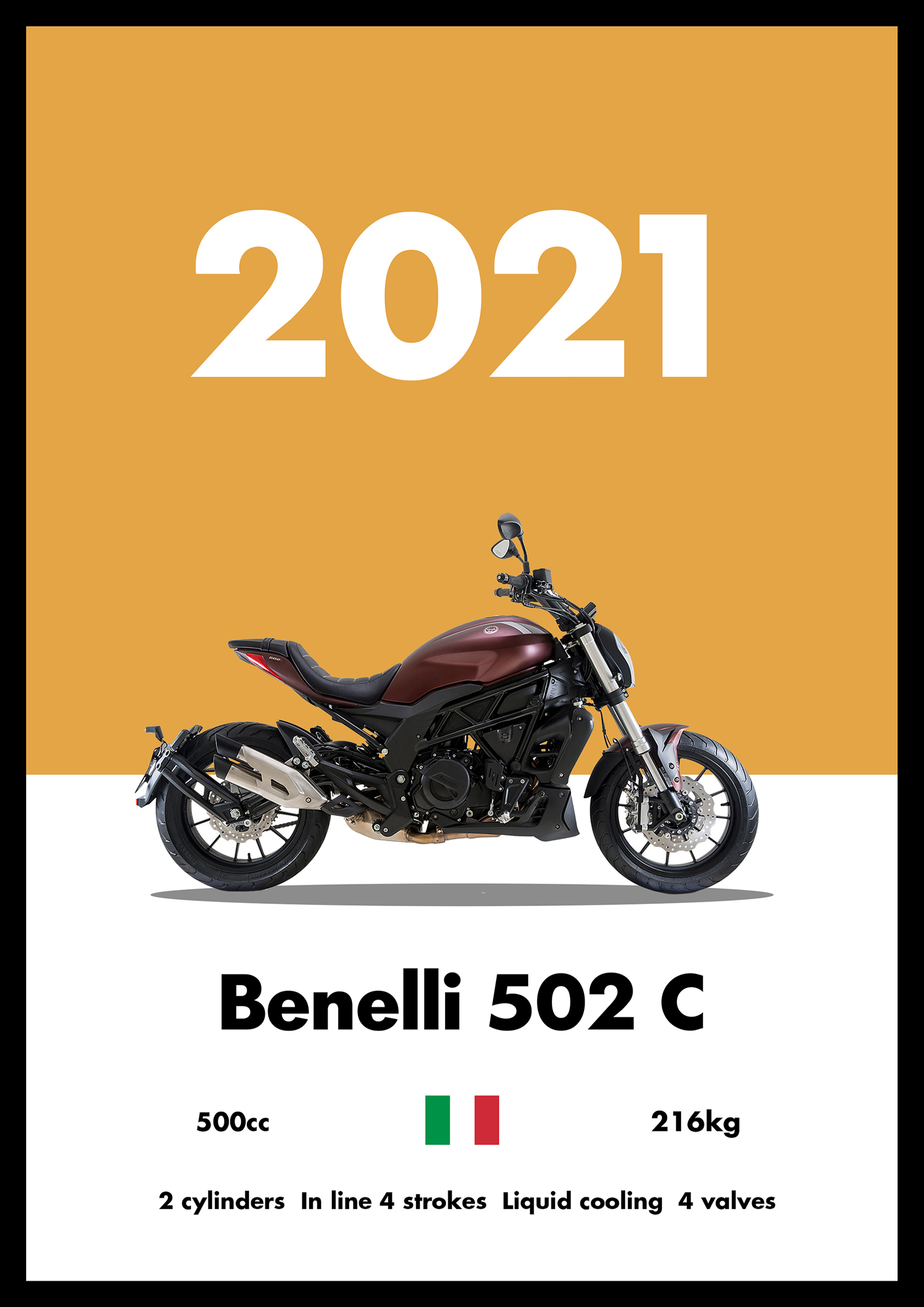 Benelli 502 - Bike Poster