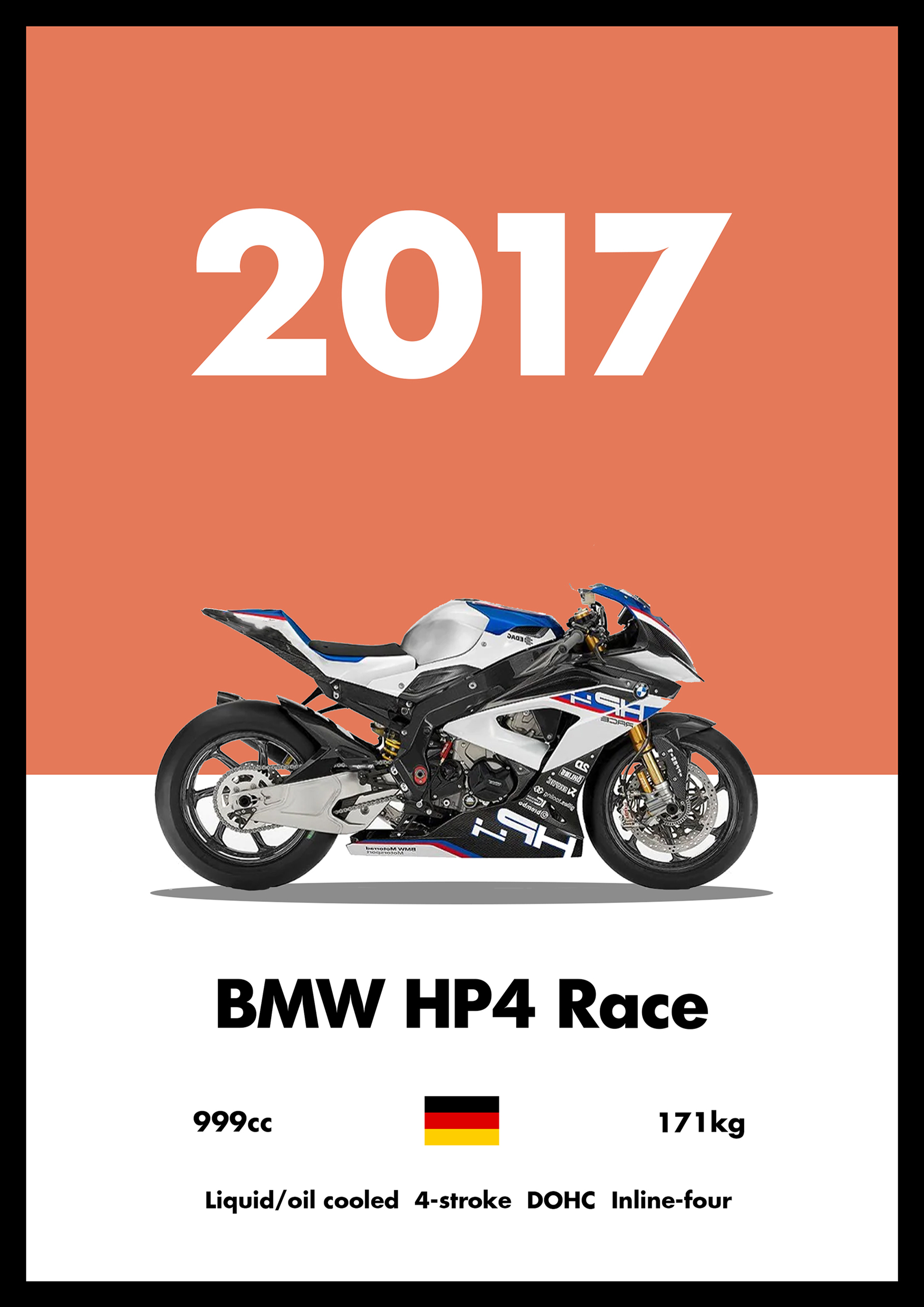 BMW HP4 - Bike Poster