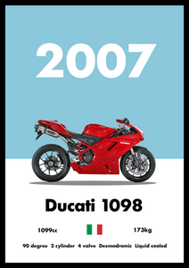 Ducati 1098 - Bike Poster