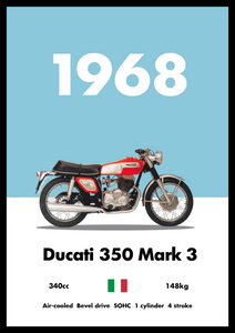 Ducati 350 - Bike Poster