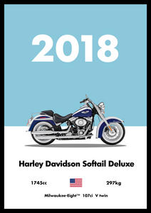 Harley Davidson Deluxe - Bike Poster