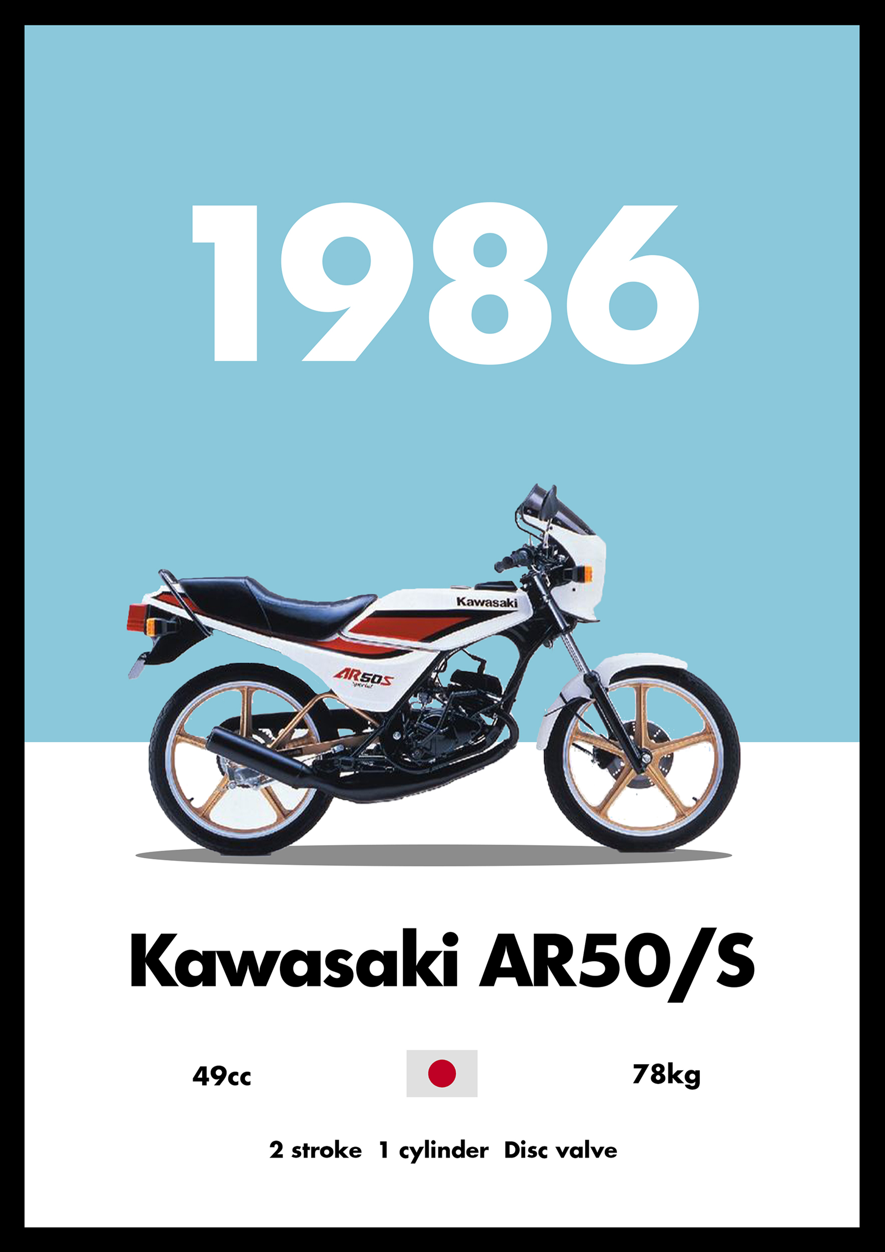 Kawasaki AR50 - Bike Poster