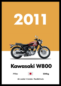 Kawasaki W800 - Bike Poster