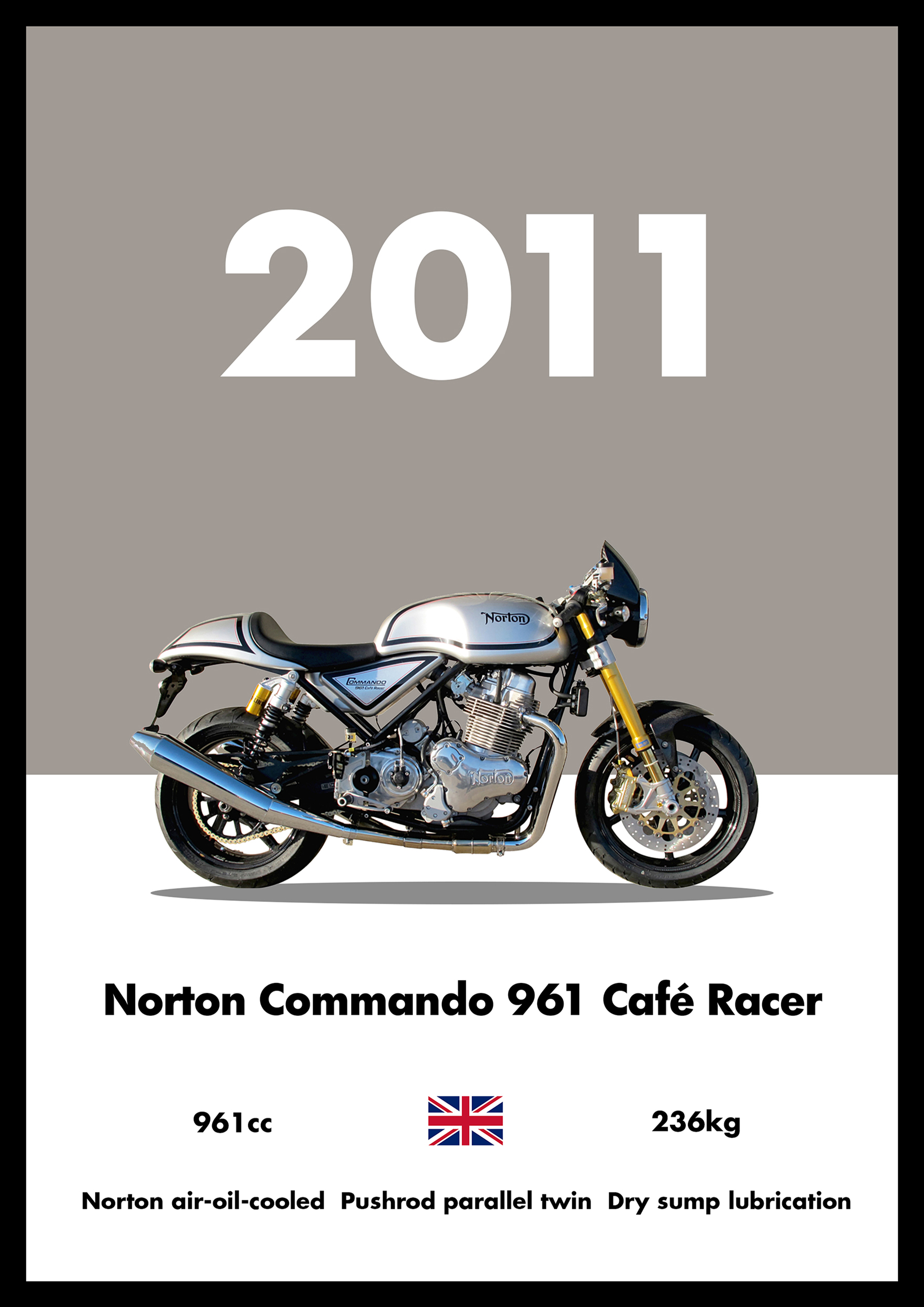 Norton Commando 961 - Bike Poster