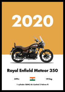 Royal Enfield Meteor 350 - Bike Poster