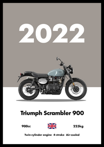 Triumph Scrambler 900 - Bike Poster