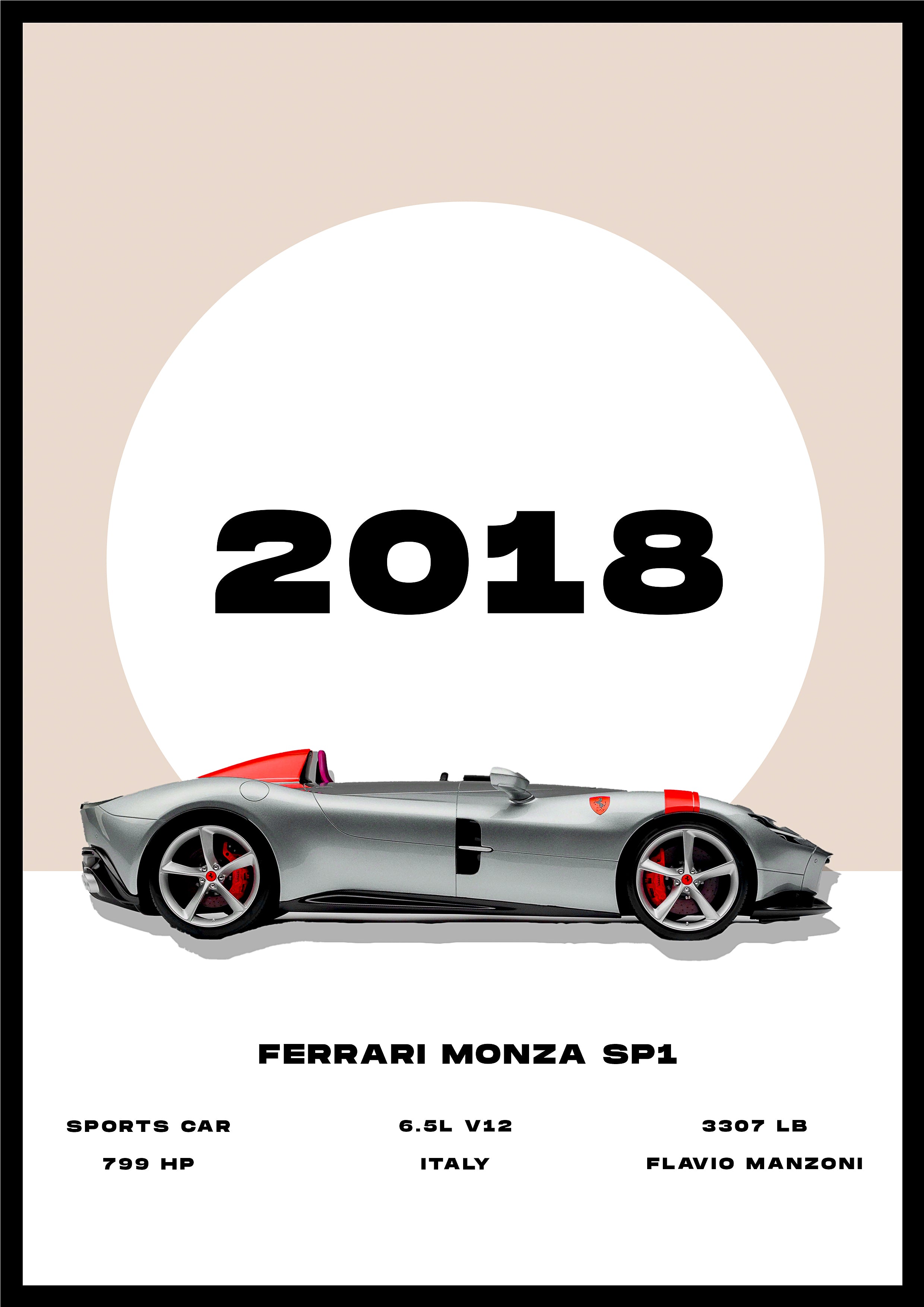 Ferrari monza - Car Poster