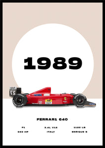 FerrariF1640-89 - Car Poster