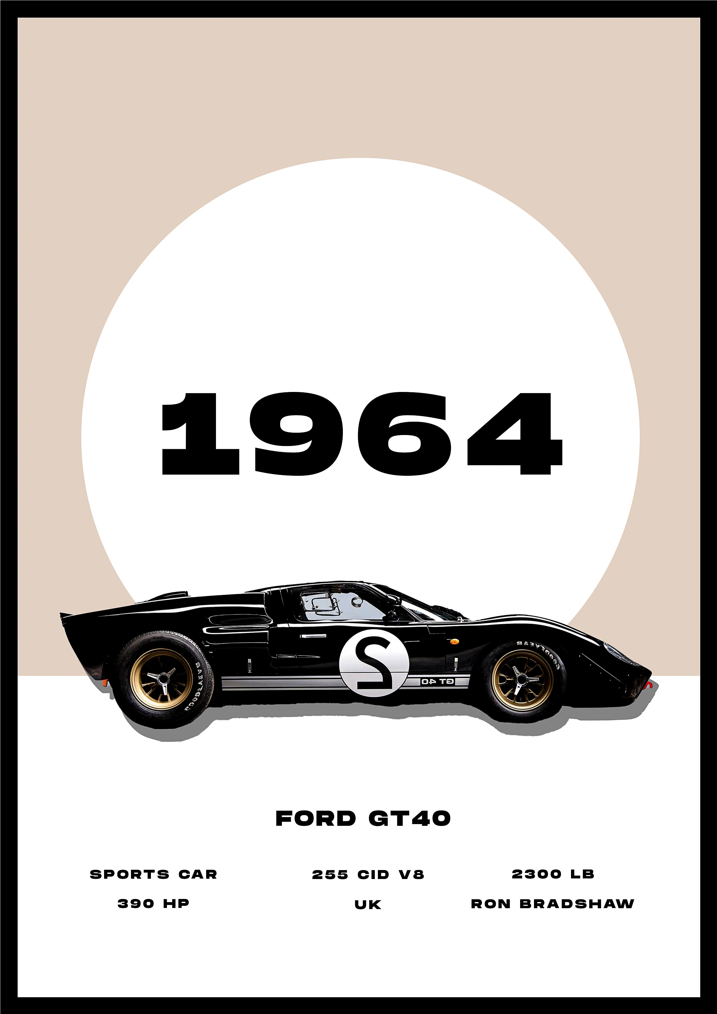 Ford gt40 - Car Poster