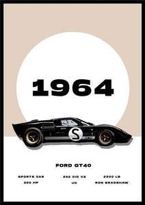 Ford gt40 - Car Poster