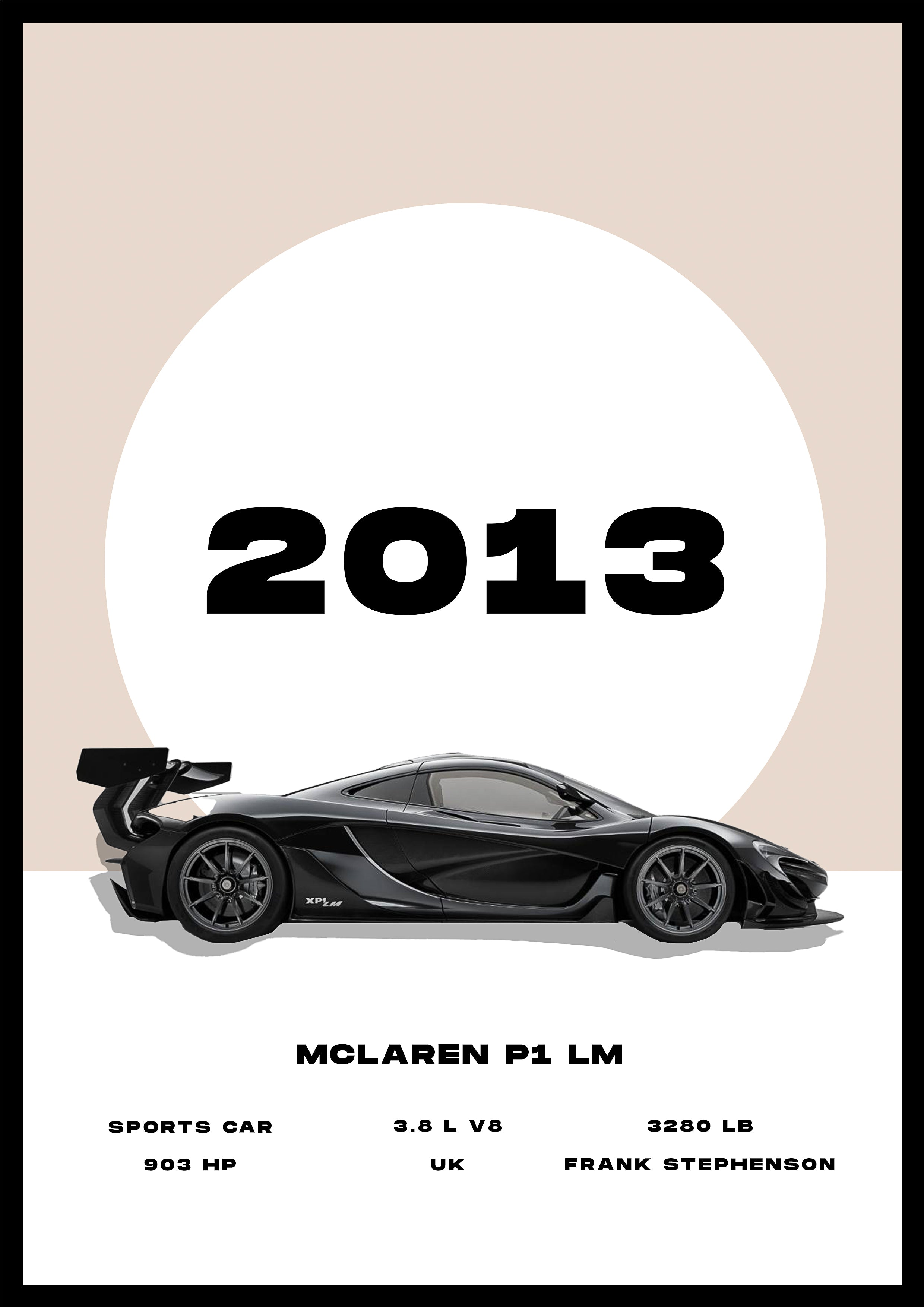 McLaren P1 LM - Car Poster