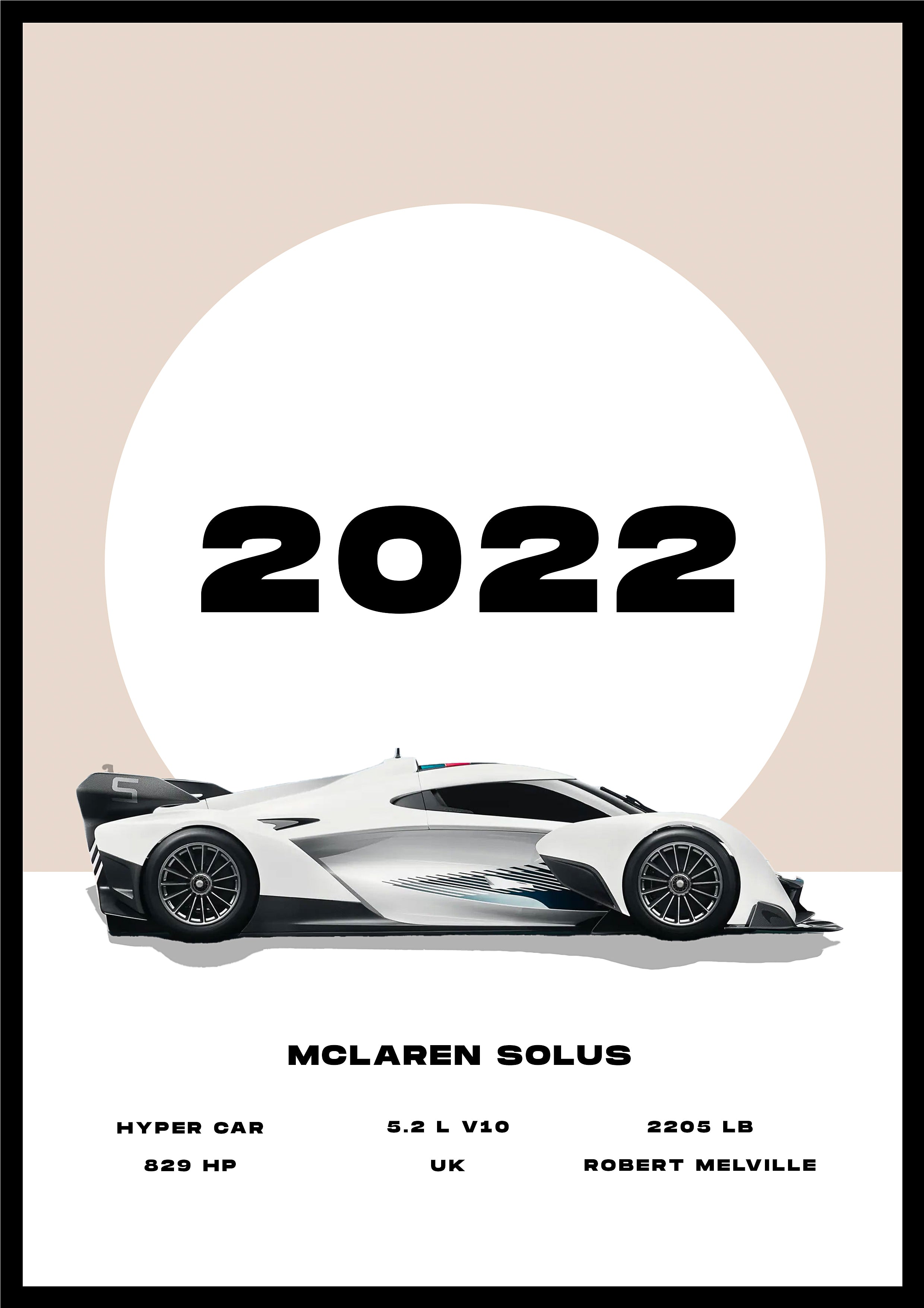 McLaren Solus - Car Poster