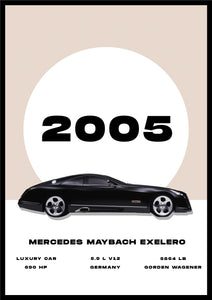 Mercedes Maybach Exelero - Car Poster