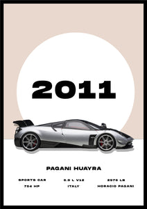 Pagani Huayra BC - Car Poster