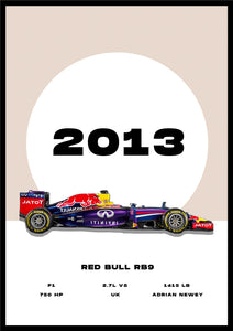 Red bull rb9 - Car Poster