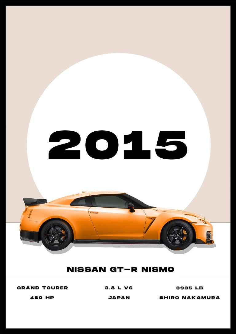 Nissan GT-R Nismo - Car Poster