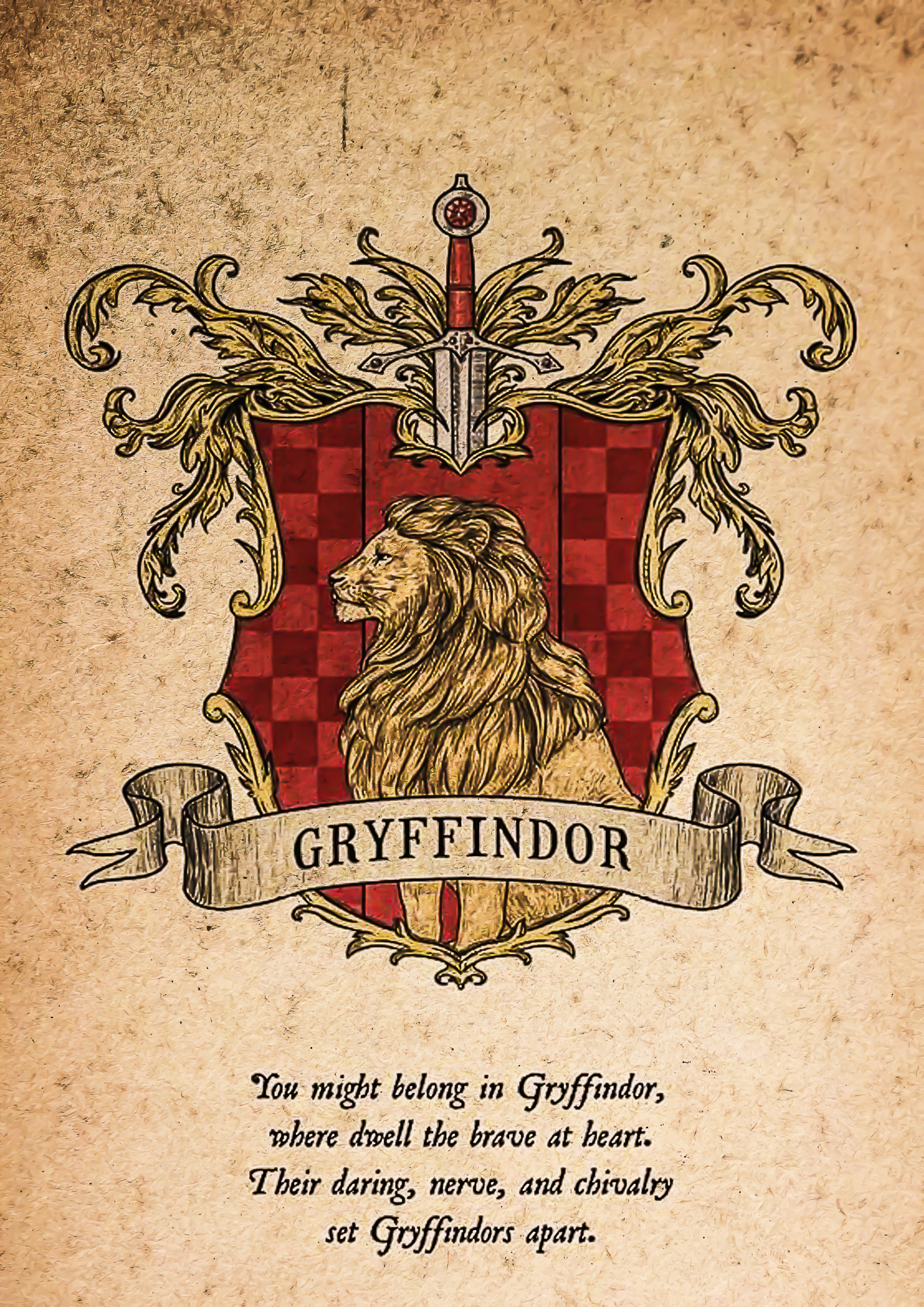 Courage of Gryffindor - Harry Potter Poster