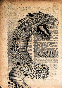 Gaze of the Basilisk - Harry Potter Poster