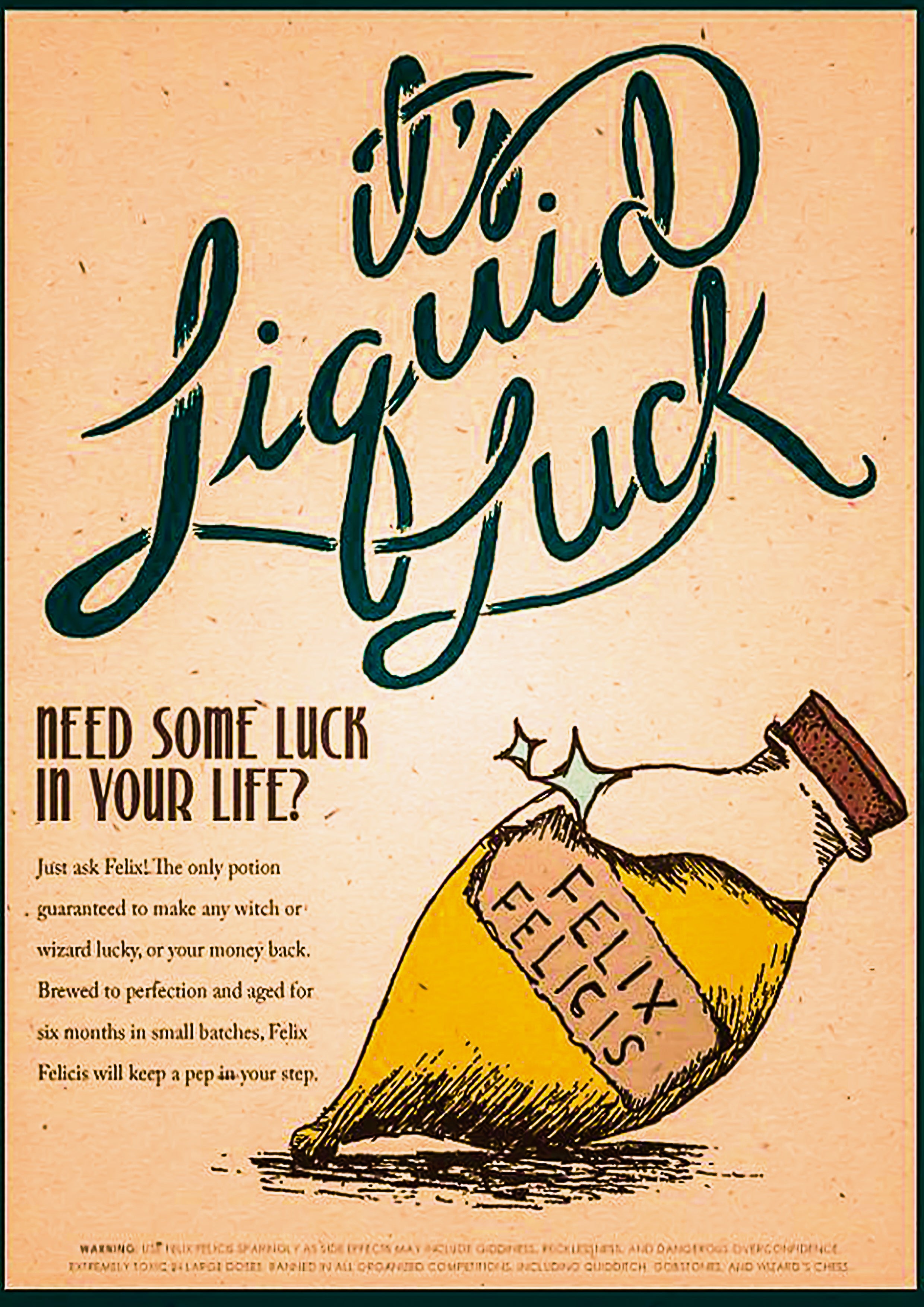 Liquid Luck - Harry Potter Poster