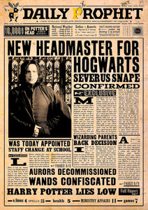 Snape Takes the Helm - Harry Potter Poster