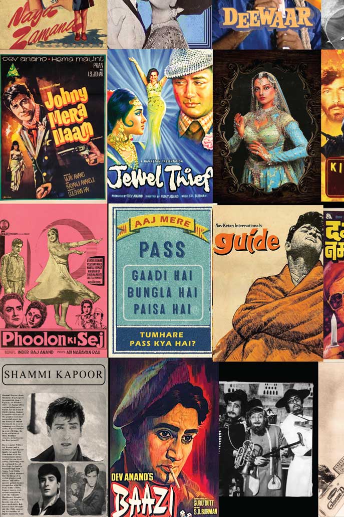 Retro Bollywood - Wall Collage Kit