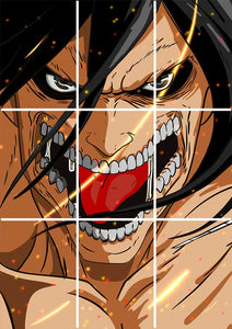 Eren Yeager Attack On Titan - Anime Block Kit Posters