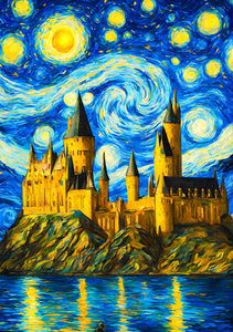 Hogwarts In Starry Night