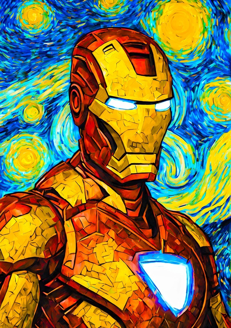 Iron Man In Starry Night