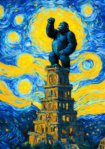 King Kong In Starry Night