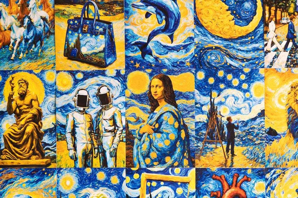 The Starry Night - Wall Collage Kit