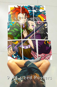 Tanjiro & Nezuko Demon Slayer- Anime Block Kit Posters