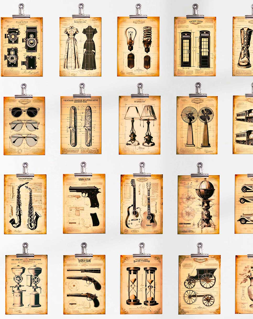 Vintage Patents - Clip Kit Posters