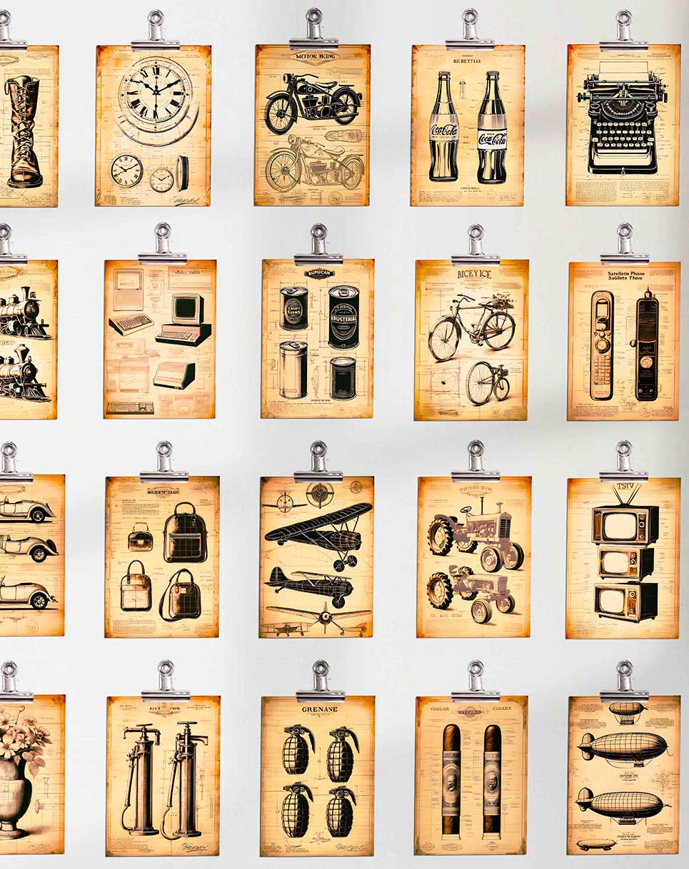 Vintage Patents - Clip Kit Posters