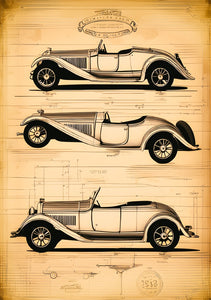 Convertible Roadster Vintage Patent