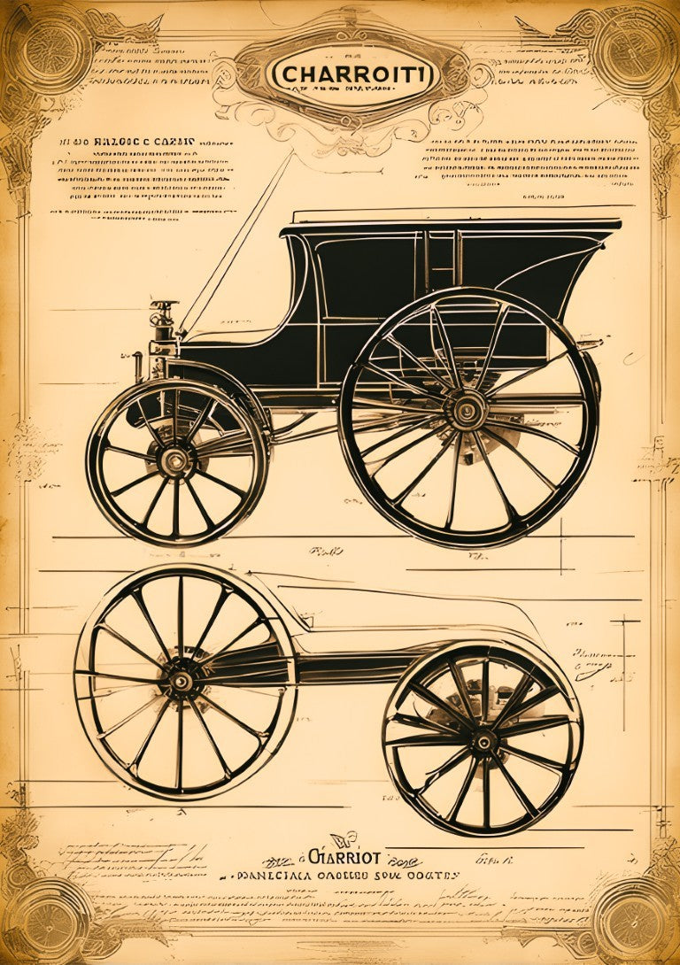 Horse Chariot Vintage Patent