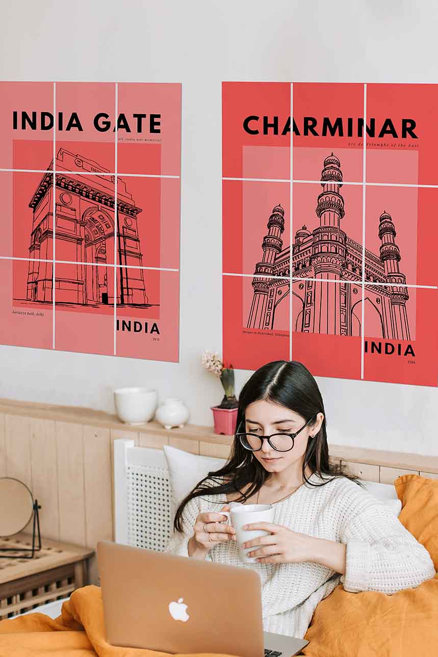 India Gate- Block Kit Posters