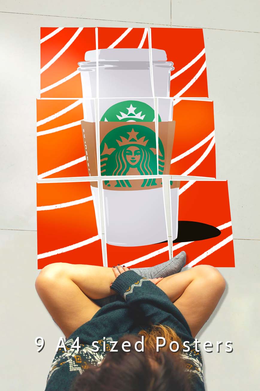 Starbucks Grande  - Block Kit Posters