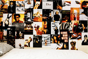 Boujee orange & black posters collage