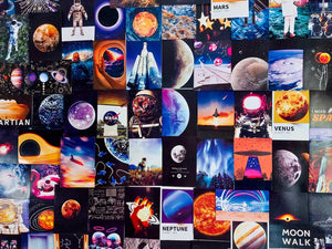 Trippy space posters collage