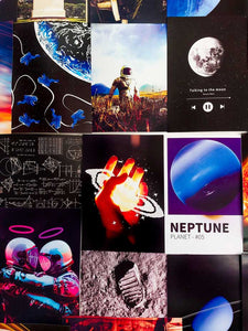 Trippy space posters collage