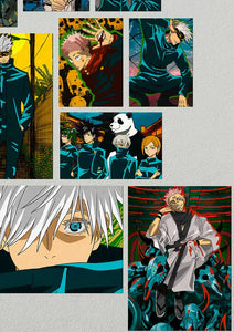 Jujutsu Kaisen (JJK) Anime Posters Collage