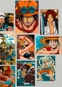 One Piece Anime Posters Collage