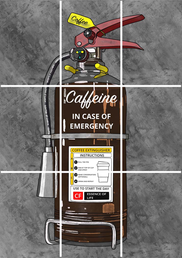 Caffeine Emergency  - Block Kit Posters